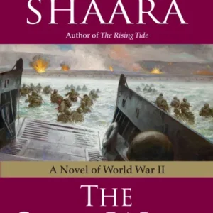 A book cover with an image of soldiers in the water.