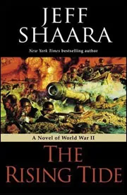 A book cover with an image of a war scene.