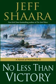 A book cover with a picture of tanks in the snow.