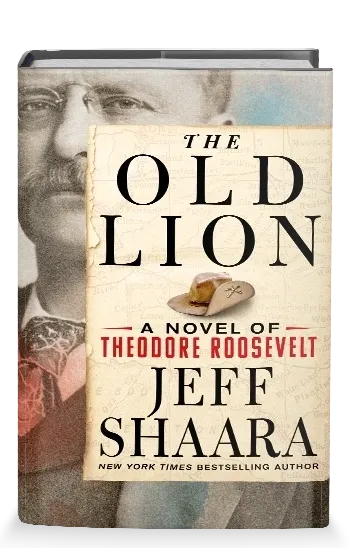 A book cover with an old man and the title of the novel.